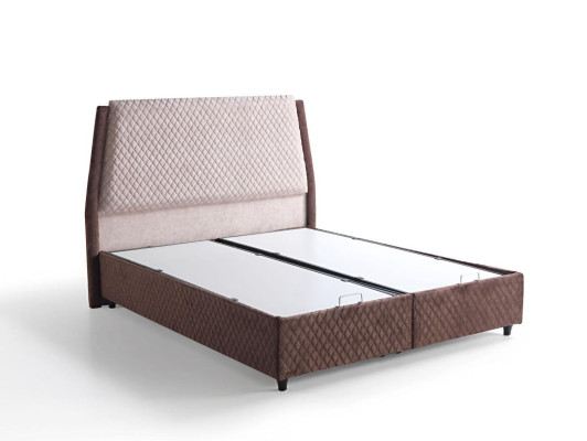 Bett Design Betten Luxus Betten Polster Schlafzimmer Möbel Boxspring Braun