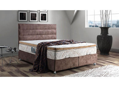 Bett Design Betten Luxus Bettkasten Polster Schlafzimmer Möbel Stoff 160x200