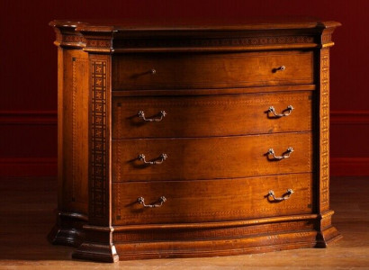 Landhaus Kommode Schrank Holz Schränke Möbel Konsolen Italienische Möbel Braun