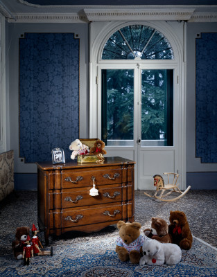 Design Sideboard 130cm Anrichte Schrank Designer Loft Kommode Braun Holz Möbel