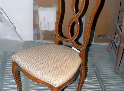 Esszimmer Wohnzimmer Stuhl Holz Sessel Möbel Lehnstuhl Stuhl Luxus Möbel Braun