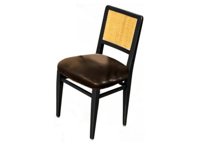 Esszimmerstuhl Luxus Art déco Stühle Leder Design HolzStuhl Italienische Möbel