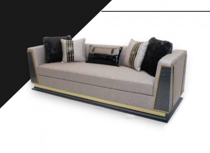 Klassisch Sofa 3 Sitzer Design Wohnzimmer Möbel Dreisitzer Stoffsofa