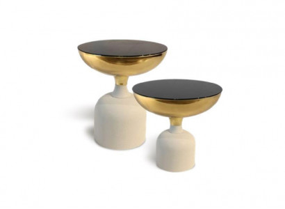 Designer Edelstahltisch Moderner Beistelltisch Wohnzimmer Luxus Möbel