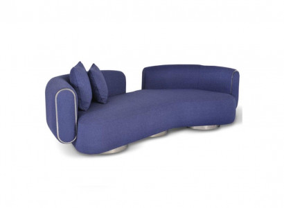 Blauer Dreisitzer Luxus 3 Sitzer Couch Moderne Sitzmöbel Wohnzimmer