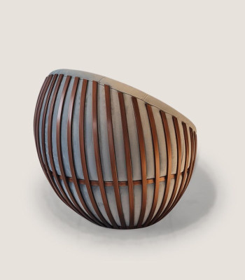 Designer Grauer Sessel Wohnzimmermöbel Polster Sitz Textil Sessel Lounge Club