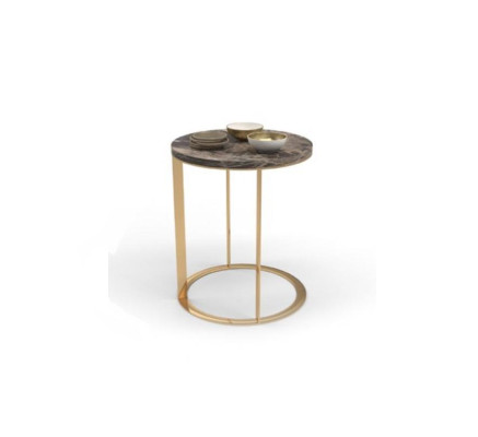 Runder Marmor Beistelltisch Designer Couchtisch Wohnzimmer Tisch Neu