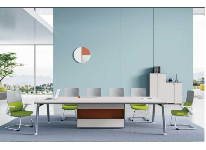 Großer Schreibtisch Büroeinrichtung Team Tisch Designer Büromöbel