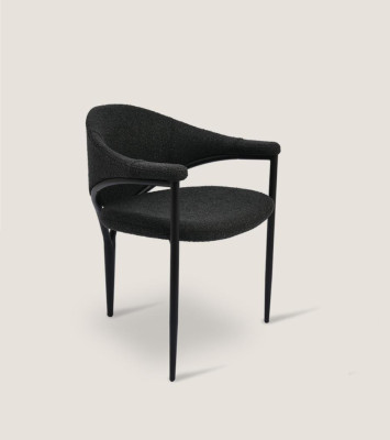 Schwarzer Designer Stuhl Luxus Esszimmer Einsitzer Moderne Einrichtung