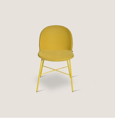 Gelber Designer Esszimmer Stuhl Wohnzimmer Möbel Armlehnen Lux Stühle