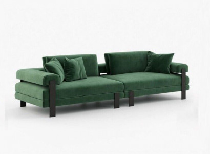 Sofa 2 Sitzer Couch Design Polster Modern Textil Stoff Modern Zweisitzer