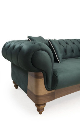 Moderne Zwefarbige Chesterfield Sofagarnitur 3+3+1 Sitzer Luxus Möbel