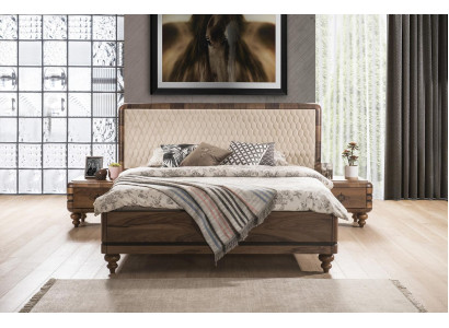 Schlafzimmer Möbel Luxus Designer Bett 2x Nachttischer Doppelbett 3tlg