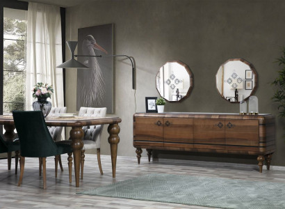 Klassisches Braunes Sideboard Designer Luxus Holz Möbel Kommode Möbel