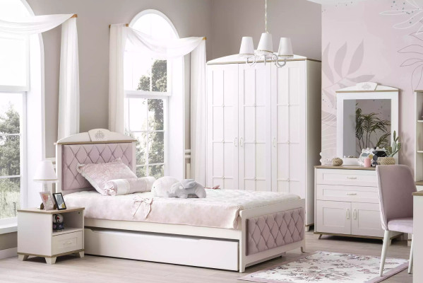 Kindernachttisch Design Nachttisch Nachtkonsole Kinderzimmer Holz Weiß