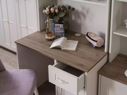 Kinderschreibtisch Computertisch Modern Schreibtisch Holz Weiß Tisch