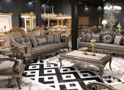 Luxus Chesterfield Klassische Couchgarnitur 3+3+1 Sitzer Stlvolle Sofas Sofa