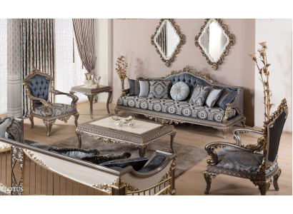 Sofagarnitur 3+1+1 Sitzer Luxus Möbel Sofagarnitur Couch Sofa Polster 3tlg Neu