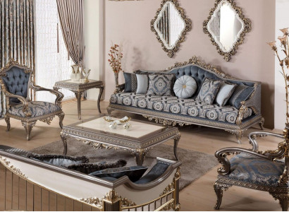 Sofagarnitur 3+1+1 Sitzer Luxus Möbel Sofagarnitur Couch Sofa Polster 3tlg Neu