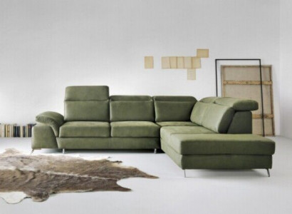 Design Couch Sofa Polster Schlafsofa Wohnzimmer Ecksofa Textl Stoff