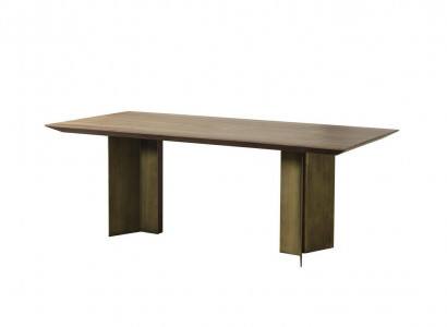 Esszimmertisch Esstisch Tisch Essecke Esszimmer 208 cm Holz Braun Neu