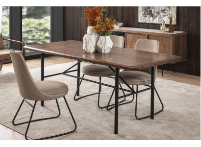 Esszimmertisch Esstisch Tisch Essecke Esszimmer 205 cm Holz Braun