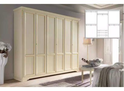 Kleiderschrank Beige Luxus Möbel Italienische Einrichtung Schlafzimmer