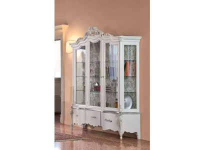 Luxus Holz Vitrine Anrichte Design Schränke Weiß Italienische Möbel