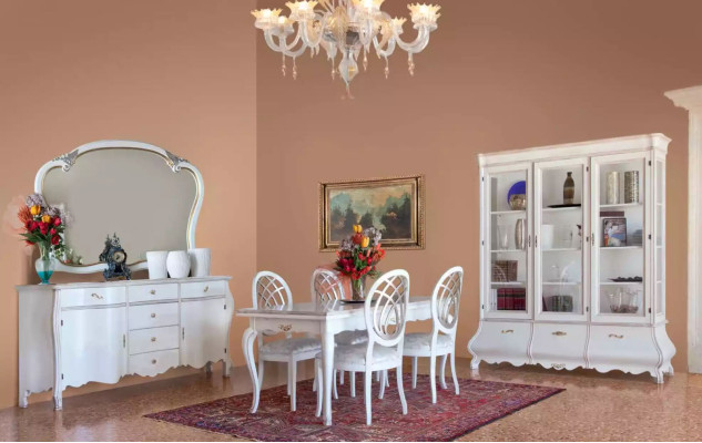 Sideboard Spiegel Anrichte Sideboard Holz Design Möbel Stil Kommode