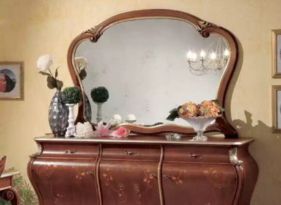 Kommode mit Spiegel Konsolenmöbel Kommoden mit Schubladen Set 2tlg