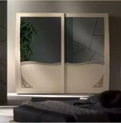 Komplettes Schlafzimmer Set Design Modern Luxus Bett 2x Nachttisch 6 tlg Neu