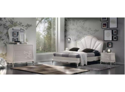 Luxus Schlafzimmer Set 5tlg. Bett 2x Nachttische Kommode Designer Möbel