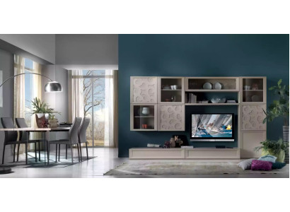 Wohnzimmer Set Vitrine Kommode Wohnwände TV-Ständer Design Schrank Neu