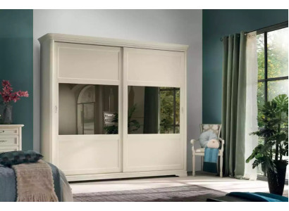 Kleiderschrank Schwebetüren Schrank Möbel Schränke Schlafzimmer Holz Neu