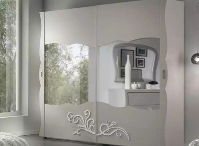 Kleiderschrank Schrank Luxus Möbel Holz für Schlafzimmer Grau Modernes