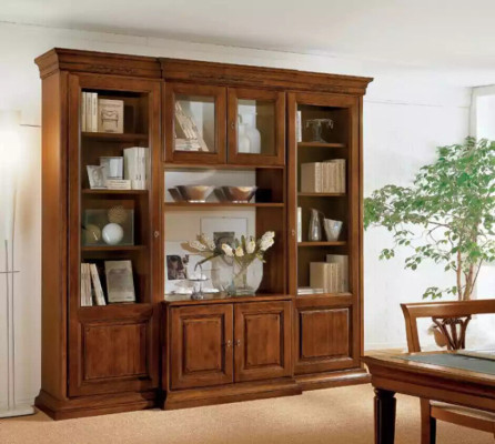 Fernseh Schrank Anbauwand Wohnwand tv Schrankwand Massivholz klassisch