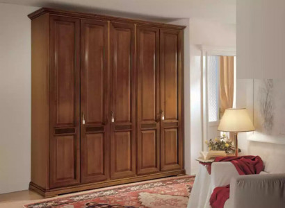 Klassischer Kleiderschrank Möbel Schränke Schlafzimmer Design Braun Neu