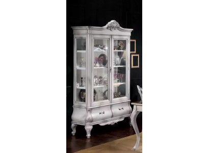 Holz Vitrine weiß Sideboard Design Schränke Italienische Möbel Schrank