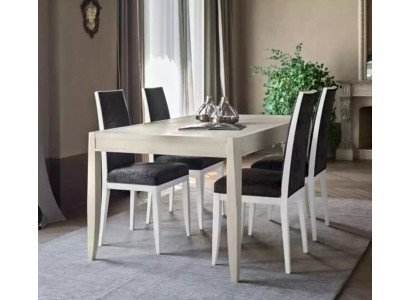 Modern Esszimmer Set Tisch Klassische Stuhlgruppe 4x Stühle 5tlg. Set Sitzgruppe