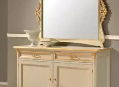 Luxus Sideboard Spiegel 2tlg Kommoden Wohnzimmer Design Möbel Beige