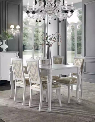 Komplett Set Esstisch 4x Stühle Esszimmer Set Ess Gruppe Holz Tisch 5tlg Neu