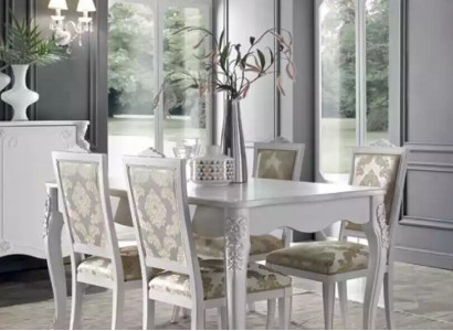 Komplett Set Esstisch 4x Stühle Esszimmer Set Ess Gruppe Holz Tisch 5tlg Neu