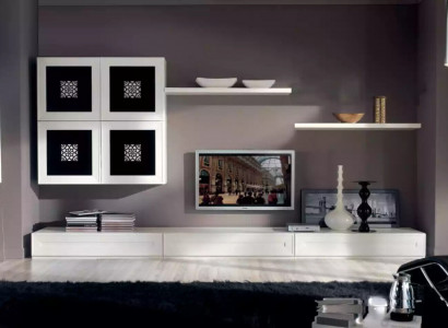 Moderne Wohnwand Set Sideboard Wohnzimmer Wandschrank Einrichtung