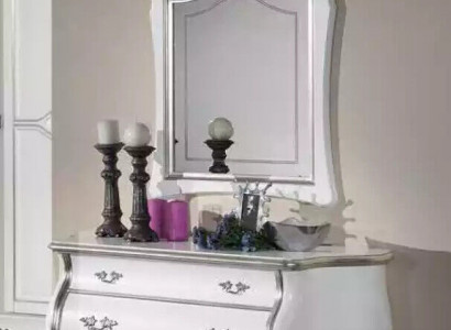 Komplett hölzerne Kommode mit Spiegel klassische Möbel Dekoration 2tlg