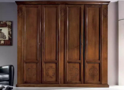 Schlafzimmer Schrank Kleiderschrank Schränke Holzschrank Design Braun