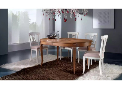 Essgarnitur Esstisch 4 x Stühle Set Klassische Essgruppe Braun 5tlg.