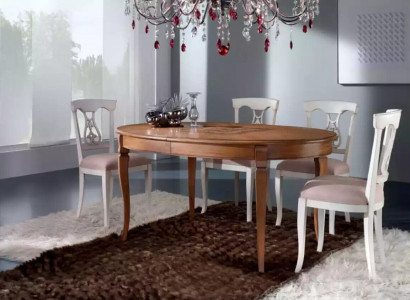 Essgarnitur Esstisch 4 x Stühle Set Klassische Essgruppe Braun 5tlg.