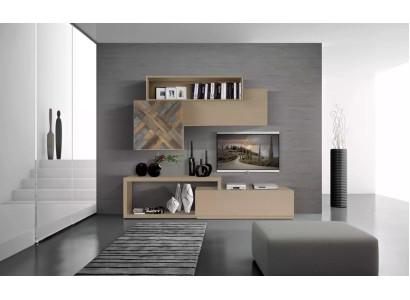 TV Lowboard RTV Wandregale Wohnzimmer Holz Luxus Wohnwand Möbel