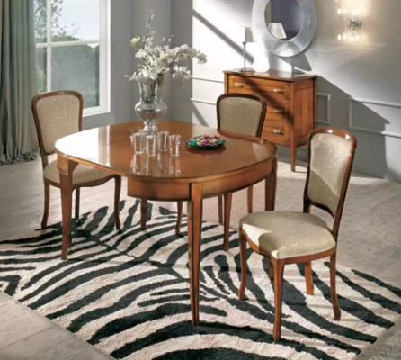 Esstisch 4x Stühle Stuhl Esszimmer Set Essgruppe Tisch Braun Garnitur