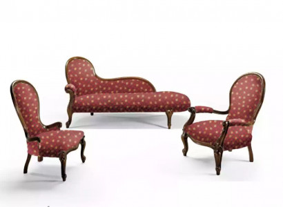 Lounge Sofa Liege Polster Liegen Klassisch Chaiselongue Club Braun Neu